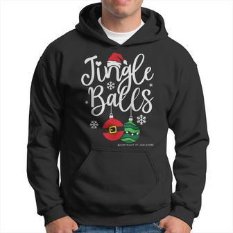 Jingle Balls Christmas Chest Nuts Matching Couple Chestnuts Men Hoodie - Thegiftio UK