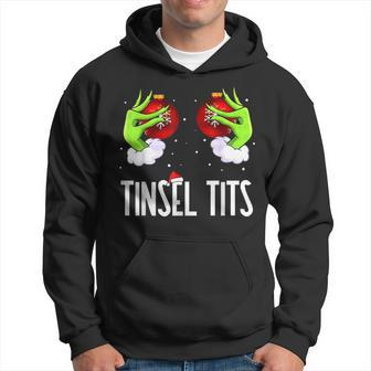Jingle Balls Tinsel Tits Couples Christmas Matching Couple V32 Men Hoodie - Thegiftio UK