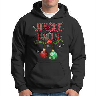 Jingle Balls Tinsel Tits Funny Matching Couple Chestnuts V37 Men Hoodie Graphic Print Hooded Sweatshirt - Thegiftio UK