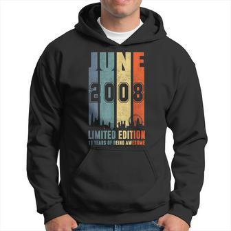 June 2008 T 11 2008 Old 2008 Birthday Gift Tshi Hoodie | Mazezy