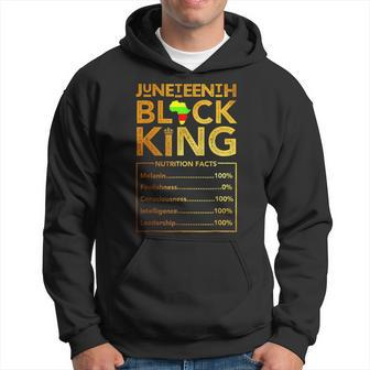 Junenth Black King Melanin Dad Fathers Day Men Fathers Hoodie | Mazezy