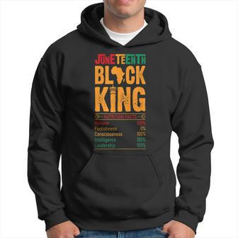 Junenth Black King Nutritional Melanin Dad Fathers Day V2 Hoodie - Seseable