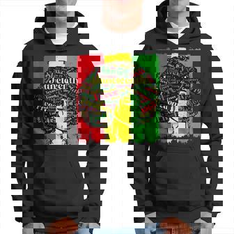 Junenth Black Queen Girl Magic Melanin Girl Power Women Hoodie | Mazezy