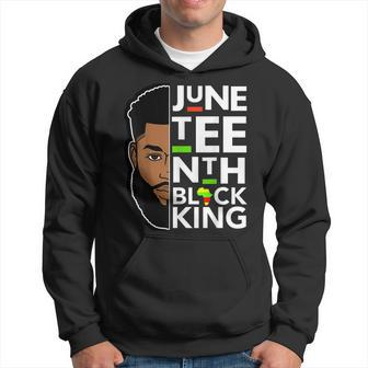 Junenth Freedom Black King Father Dad Men Son Brothers Hoodie | Mazezy