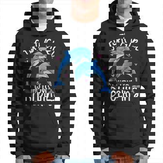 Just A Girl Loves Dolphin Cute Dolphin Dolphin Hoodie | Mazezy