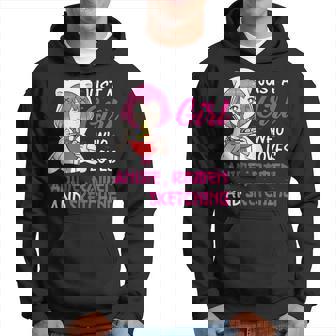 Just A Girl Who Loves Anime Ramen And Sketching N Girl Hoodie - Thegiftio UK