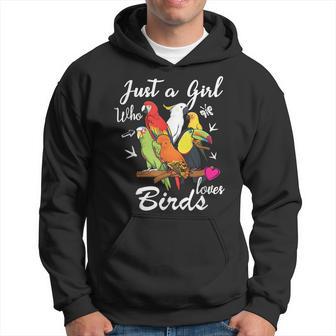 Just A Girl Who Loves Birds Bird Watching Birding Gift Hoodie | Mazezy