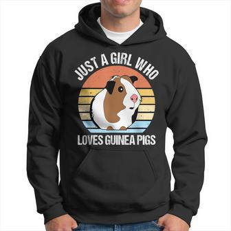 Just A Girl Who Loves Guinea Pigs Vintage Guinea Pig Hoodie - Seseable