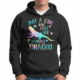 Just A Girl Who Loves Her Bearded Dragon Dragons Lover Hoodie | Mazezy