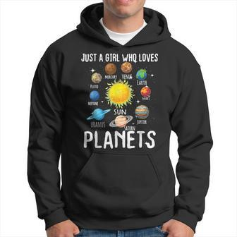Just A Girl Who Loves Planets Astronomy Space Planets Hoodie | Mazezy AU