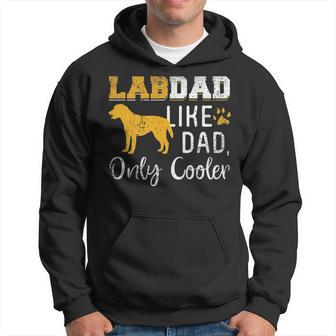 Lab Dad Cooler Funny Labrador Dog Lover Fathers Day Quotes Hoodie - Thegiftio UK