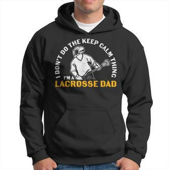 Lacrosse Dad Vintage Lacrosse Player Stick Retro Gift For Mens Hoodie | Mazezy