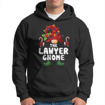 Lawyer Gnome Buffalo Plaid Matching Family Christmas Men Hoodie Graphic Print Hooded Sweatshirt - Thegiftio UK