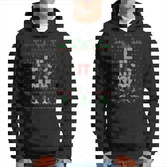 Le Tits Now Christmas Let It Snow Adult Ugly Christmas Men Hoodie - Thegiftio