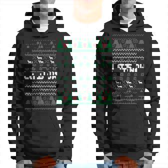 Le Tits Now Ugly Christmas Sweater Let It Snow Men Hoodie Graphic Print Hooded Sweatshirt - Thegiftio