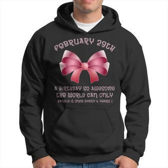 Leap Year Feb 29Th Leap Day Its My Birthday February 29 Hoodie | Mazezy