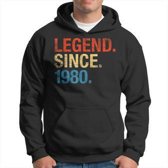 Legend Since 1980 42 Geburtstag Geschenk Legende Seit 1980 Hoodie - Seseable