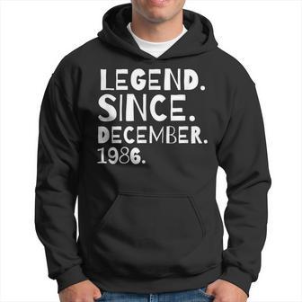 Legend Since December 1986 Geburtstag Jungen Mädchen Hoodie - Seseable