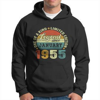 Legend Since January 1955 68Th Birthday 68 Years Old Gifts Hoodie - Monsterry CA