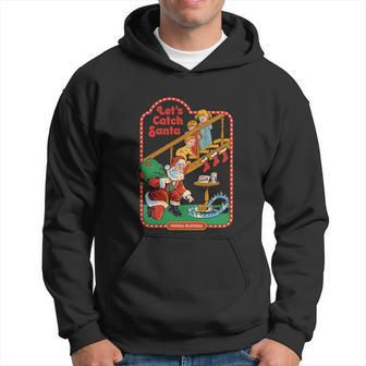 Lets Catch Santa Vintage Funny Christmas Hoodie - Monsterry UK