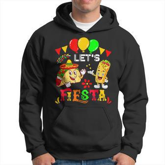 Lets Fiesta Burrito And Tacos Cinco De Mayo Mexican Party Hoodie | Mazezy