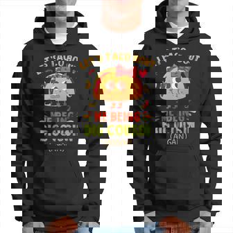 Lets Taco Bout Me Being Big Cousin Again Funny Taco Girl Hoodie | Mazezy