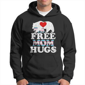 Lgbtq Trans Pride Mama Bear For Women Free Mom Hugs Men Hoodie - Thegiftio UK