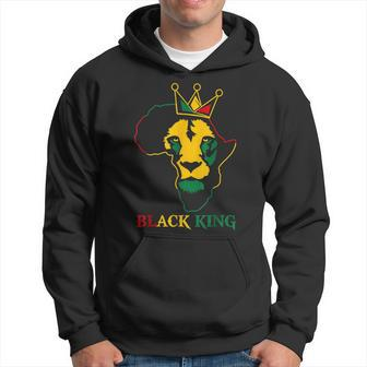 Lion Black King African American Black History Month Pride Hoodie - Seseable