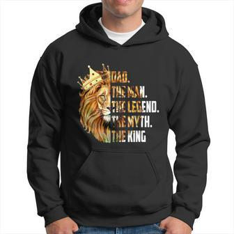 Lion Dad The Man The Myth The Legend Grandpa Fathers Day Hoodie - Monsterry