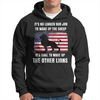 Lions Not Sheep No Longer Wake Up Sheep Wake Up Other Lions Hoodie | Mazezy