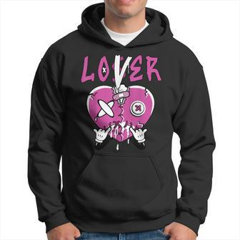 Loser Lover Drip Heart Gs Active Fuchsia Matching Hoodie | Mazezy