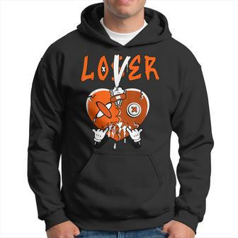 Loser Lover Heart Dripping Dunk Low Orange Black Matching Hoodie | Mazezy CA