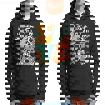 Love 60S 70S Party Outfit Groovy Hippie Costume Peace Sign Hoodie | Mazezy