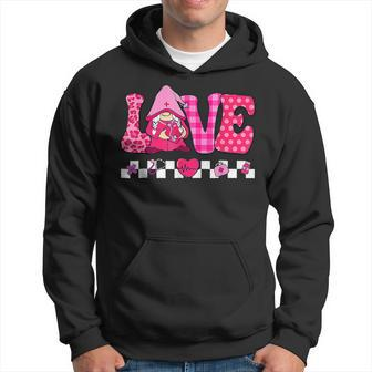 Love Gnome Pink Nurse Funny Valentines Day Nursing Gifts Hoodie - Seseable