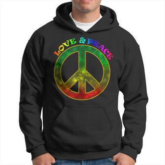 Love Peace 60Er 70Er Jahre Hippie-Kostüm Hoodie - Seseable