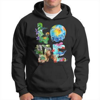 Love World Earth Day Everyday Planet Environment Animal Hoodie | Mazezy