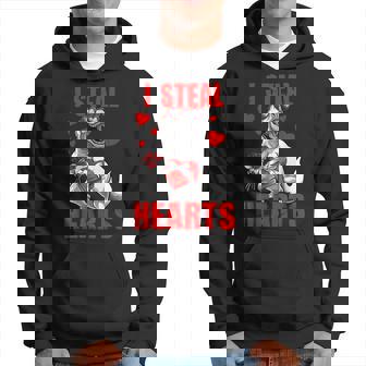 Lover I Steal Hearts Valentine Cute T Rex Valentines Day Hoodie | Seseable FR