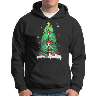 Lung Christmas Tree Respiratory Therapy 2022 Xmas Therapist Men Hoodie Graphic Print Hooded Sweatshirt - Seseable