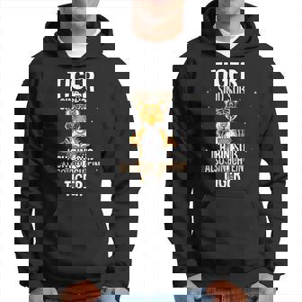 Lustiges Tiger Hoodie Tiger sind süß, also bin ich ein Tiger, Witziges Spruch-Hoodie - Seseable