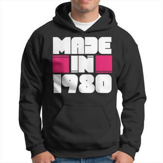 Made In 1980 Awesome Retro Birthday Vintage Born In 1980 Hoodie - Seseable
