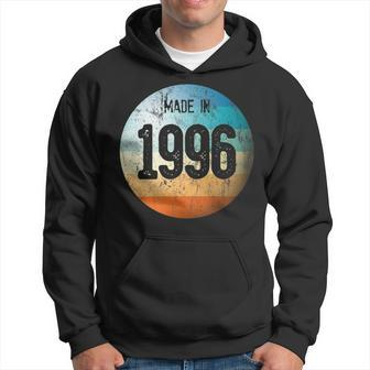 Made In 1996 Vintage Retro Color Globe 23Rd Birthday Hoodie | Mazezy
