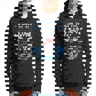 Mail Carrier Mailman Aint No Happy Like The Last Box Happy Hoodie | Mazezy