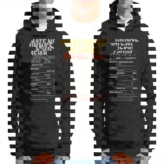 Maintenance Mechanic Nutrition Facts Vintage Men Men Hoodie - Thegiftio