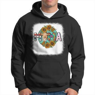 Mama Cow Print Sunflower For Mothers Day Cow Lovers Hoodie | Mazezy