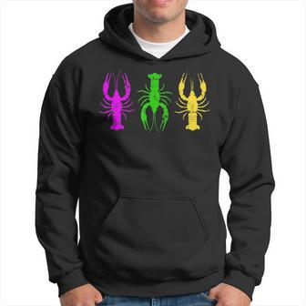 Mardi Gras Crawfish Jester Hat Bead New Orleans Gifts V4 Hoodie - Seseable