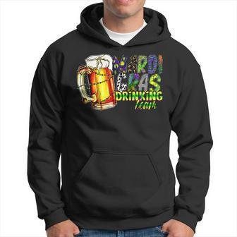 Mardi Gras Drinking Team Funny Drinking Lovers Party Hoodie - Seseable