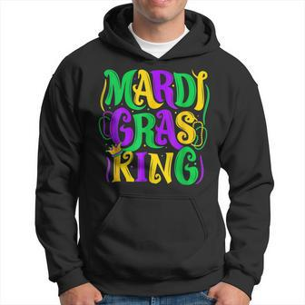 Mardi Gras King Funny New Orleans Mens Fat Tuesdays Hoodie - Seseable