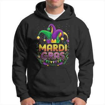Mardi Gras Mask Beads Funny Party Unique New Orleans Parade Hoodie - Seseable