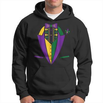 Mardi Gras Party Fun Tuxedo New Orleans Festival Hoodie - Seseable