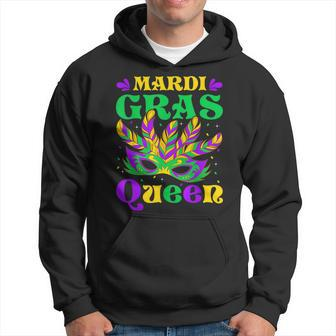 Mardi Gras Queen Funny Carnival Mardi Gras Party Festival Hoodie - Seseable